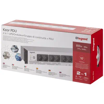 UPS KEOR PDU 800VA FR INPUT 8 FR OUTPUT - Legrand - Onduleur - visuel 5