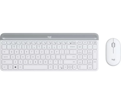 Revendeur officiel LOGITECH Slim Wireless Keyboard and Mouse Combo MK470 OFFWHITE (FR)