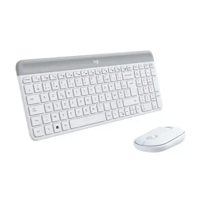 Logitech 920-009191 clavier Souris incluse Bureau RF sans fil AZERTY Français Blanc - Pack Clavier, souris - visuel 1