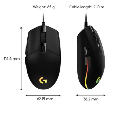 Logitech G G203 lightsync Logitech - visuel 1 - hello RSE - Réglez votre sensibilité