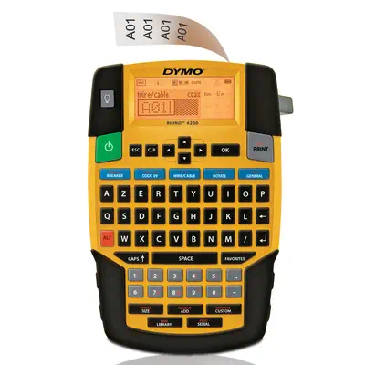 DYMO Rhino 4200 Étiqueteuse | Étiqueteuse por étiquetage industriel portable avec clavier AZERTY et  - Dymo - Autre Imprimante - visuel 1