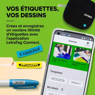 DYMO LetraTag 200B étiqueteuse Bluetooth | Imprimante d'étiquettes compacte | Se connecte à iOS et A - Dymo - Autre Imprimante - visuel 3