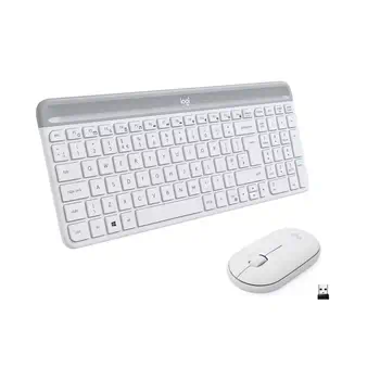 Logitech MK470 clavier Souris incluse Bureau RF sans fil QWERTY Italien Blanc achat responsable