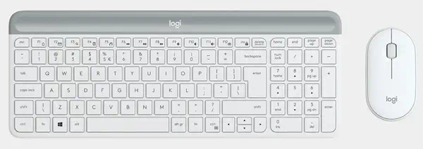Logitech 920-009199 clavier Souris incluse Bureau RF sans fil Espagnole Blanc - Clavier - visuel 1