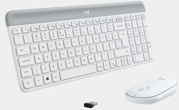 Logitech 920-009199 clavier Souris incluse Bureau RF sans fil Espagnole Blanc - Clavier - visuel 4