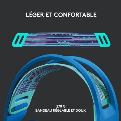 Logitech G G733 wireless gaming - Casque Micro - visuel 7