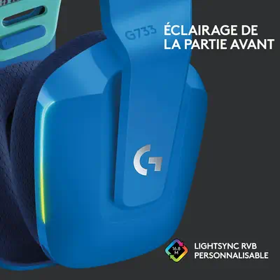 Logitech G G733 wireless gaming - Casque Micro - visuel 9