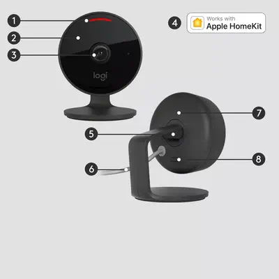 Logitech 961-000490 caméra de sécurité Balle (forme) Caméra Logitech - visuel 1 - hello RSE - INSTALLATION AISÉE