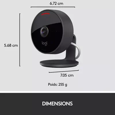 Logitech 961-000490 caméra de sécurité Balle (forme) Caméra Logitech - visuel 1 - hello RSE - NOTIFICATIONS ENRICHIES