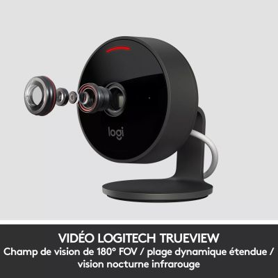 LOGITECH Circle View Network surveillance camera outdoor Logitech - visuel 1 - hello RSE - Configuration requise pour HomeKit: