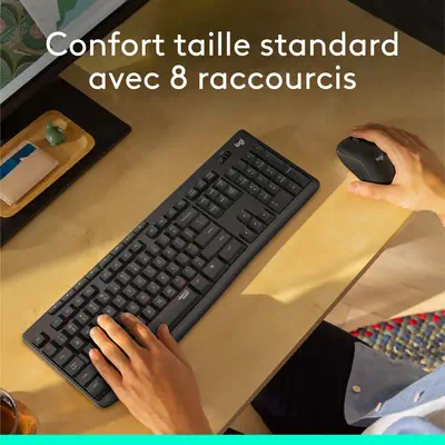 Logitech MK295 Silent Logitech - visuel 1 - hello RSE - AUTONOMIE LONGUE DURÉE