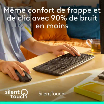 Logitech MK295 Silent Logitech - visuel 1 - hello RSE - DURABLE ET FIABLE