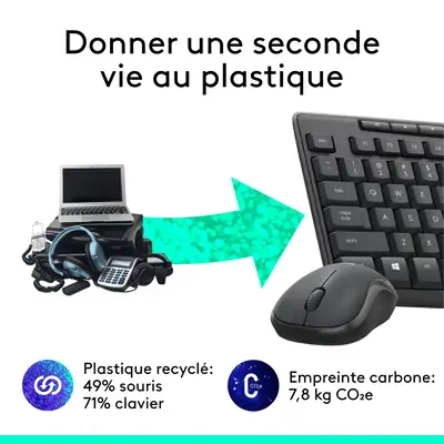 Logitech MK295 Silent - Pack Clavier, souris - visuel 10
