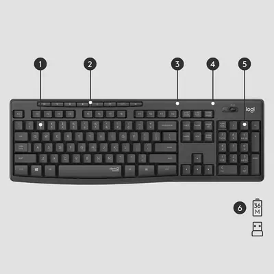 Logitech MK295 Silent - Clavier - visuel 5