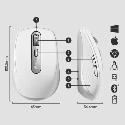 Logitech Performante et compacte MX Anywhere 3 - Souris - visuel 10