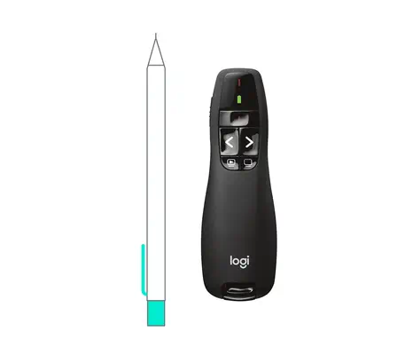 Logitech 910-001356 télécommande RF Noir Logitech - visuel 1 - hello RSE - TOUTE VOTRE PRÉSENTATION EST ENTRE VOS MAINS