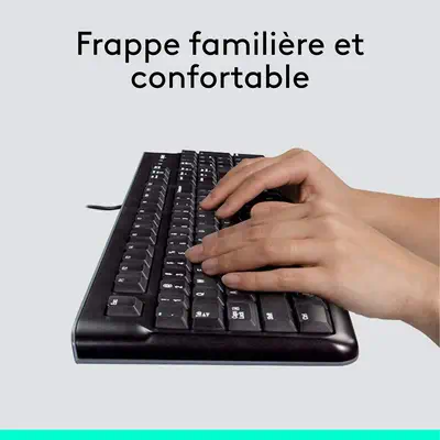 Logitech MK120 Logitech - visuel 1 - hello RSE - Pieds réglables et robustes