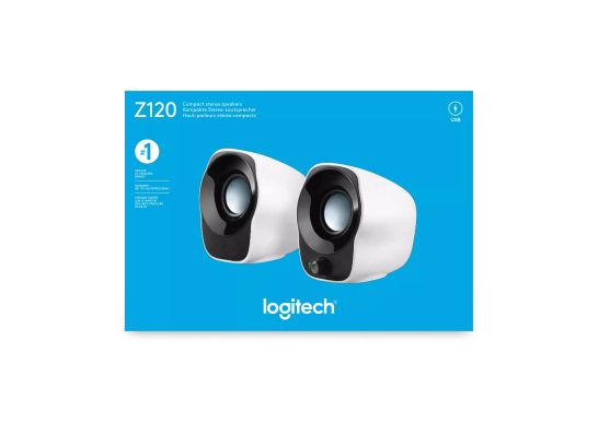Logitech - Haut-parleur 2.0 Z120 - 980-000513 - Noir et Blanc