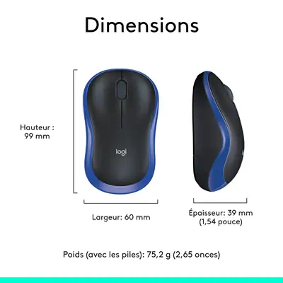 Logitech M185 - Souris - visuel 10