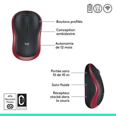 Logitech M185 Logitech - visuel 1 - hello RSE - EFFECTUEZ VOS TÂCHES PLUS VITE