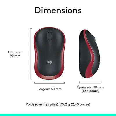 Logitech M185 - Souris - visuel 10
