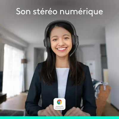 Logitech H390 Logitech - visuel 1 - hello RSE - Fabriqué avec du plastique recyclé
