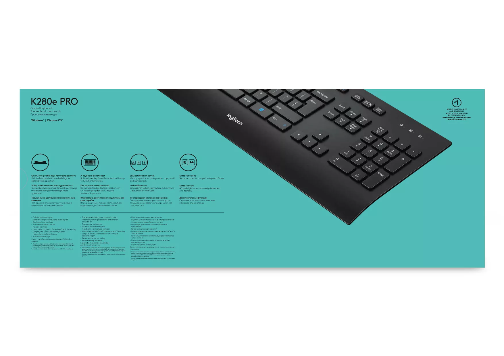 Vente LOGITECH Corded Keyboard K280e azerty for Business (FR Logitech au meilleur prix - visuel 8