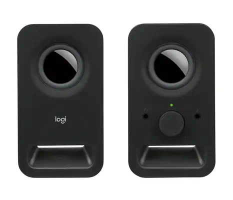 Logitech Haut-parleurs stéréo Z150 Son stéréo clair Logitech - visuel 1 - hello RSE - COMMANDES SIMPLIFIÉES
