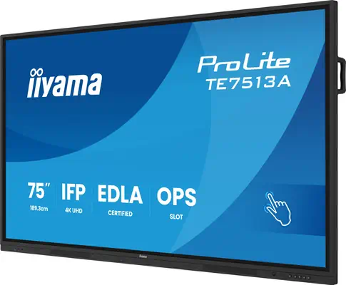 iiyama TE7513A-B3AG Écran d'affichage dynamique Écran plat interactif 190,5 cm (75") LCD Wifi 500 cd - Ecran Numérique Interactif - visuel 6