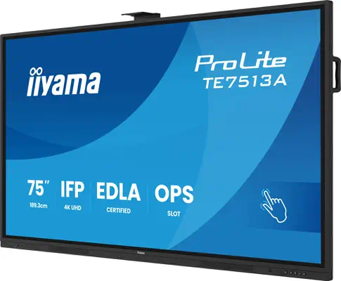 iiyama TE7513A-B3AG Écran d'affichage dynamique Écran plat interactif 190,5 cm (75") LCD Wifi 500 cd - Ecran Numérique Interactif - visuel 7