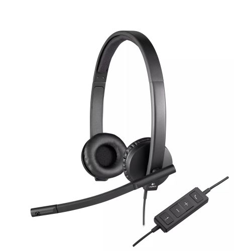 Vente LOGITECH USB Headset H570e Headset on-ear wired au meilleur prix