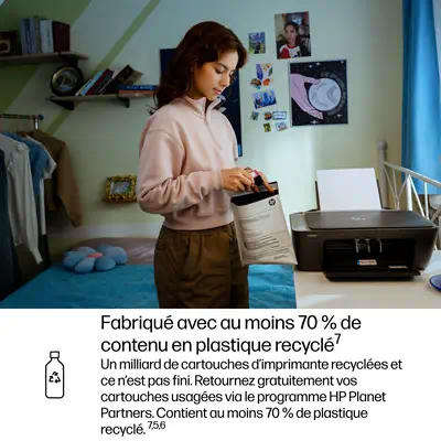 DeskJet 2910 Sans fil All-in-One Couleur Imprimante, Instant Ink - HP - Multifonctions Jet d'encre - visuel 3