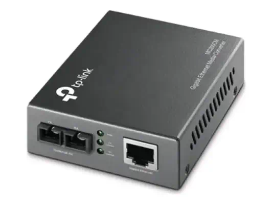 TP-LINK 1000Mbps RJ45 to 1000Mbps multi-mode SC fiber Converter Full-duplexup to 550m switching powe - TP-Link - Carte Réseau - visuel 1