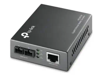 TP-LINK 1000Mbps RJ45 to 1000Mbps multi-mode SC fiber Converter Full-duplexup to 550m switching powe revendeur officiel