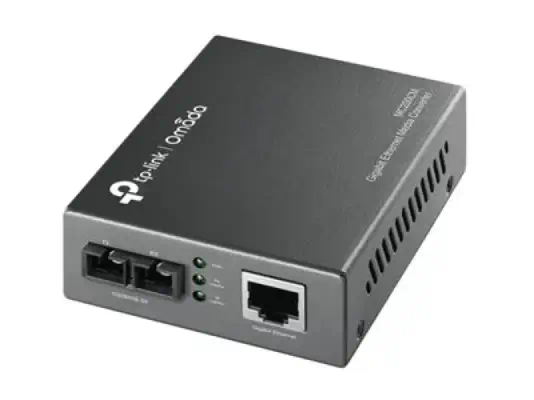 TP-LINK 1000Mbps RJ45 to 1000Mbps multi-mode SC fiber Converter Full-duplexup to 550m switching powe - TP-Link - Carte Réseau - visuel 2