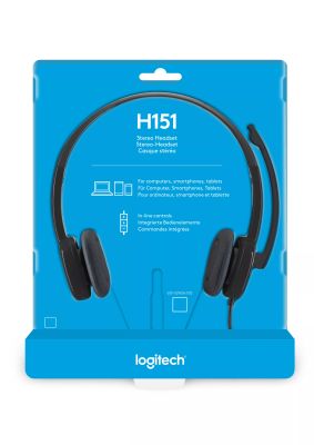 Vente LOGITECH Stereo H151 Headset on-ear wired Logitech au meilleur prix - visuel 8