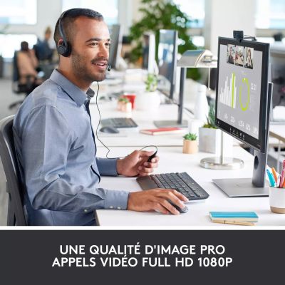 Achat LOGITECH C920 HD Pro Webcam USB black sur hello RSE - visuel 3