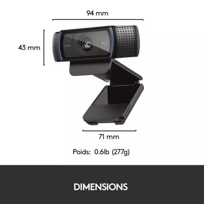 Vente LOGITECH C920 HD Pro Webcam USB black Logitech au meilleur prix - visuel 8