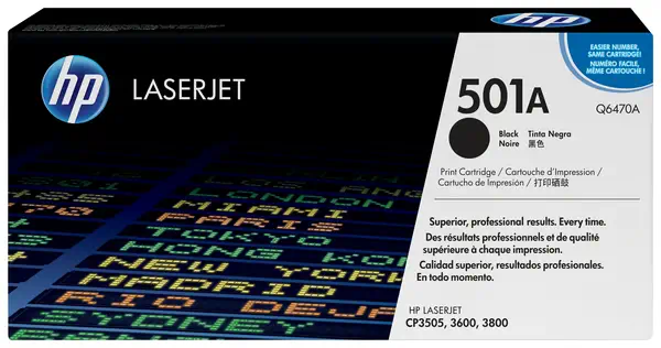 HP 501A toner LaserJet noir authentique - Consommable - visuel 1