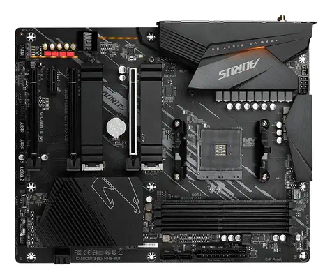 B550 AORUS ELITE AX V2 Carte mère - Processeurs AMD Ryzen 5000, VRM 12+2 phases, jusqu'à 4733 MHz DD - Gigabyte - visuel 2
