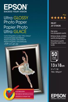 Achat Epson Ultra Glossy Photo Paper - 13x18cm - 50 Feuilles au meilleur prix