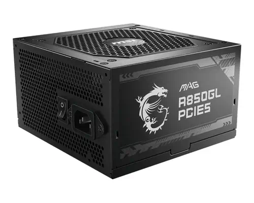 MSI MAG A850GL PCIE5 unité d'alimentation d'énergie 850 W 20+4 pin ATX ATX Noir - Boitier d'alimentation - visuel 1