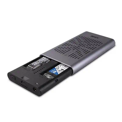 Boitier USB 3.2 Gen 2x2 Dual SSD M.2 NVMe avec fonction de clonage - Lindy - Accessoire Stockage - visuel 2