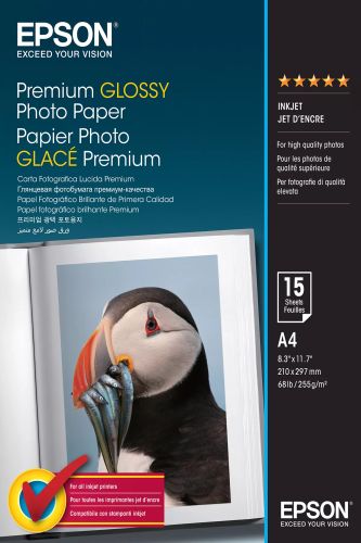 Achat EPSON S042155 Premium brillant photo papier inkjet 255g/m2 et autres produits de la marque Epson