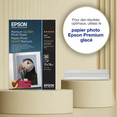 Papier photo brillant Epson Premium (130 x 180 mm), 255 g/m2, 30 feuilles - visuel 2