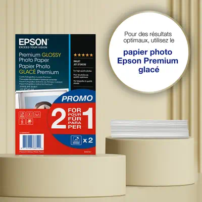 Papier photo brillant Epson Premium (100 x 150 mm), 255 g/m2, 80 feuilles - visuel 3