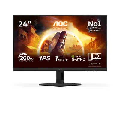 AOC G4 24G4ZREP écran plat de PC 60,5 cm (23.8") 1920 x 1080 pixels Full HD LCD Noir, Rouge - Ecran Ordinateur - visuel 1