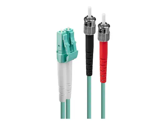 LINDY Optic Cable LC/ST OM3 10m 50/125 Multimode - Lindy - Câble RJ et Fibre optique - visuel 3