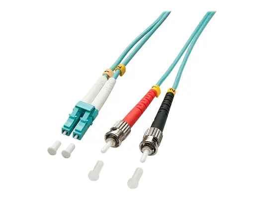 LINDY Optic Cable LC/ST OM3 10m 50/125 Multimode - Lindy - Câble RJ et Fibre optique - visuel 2
