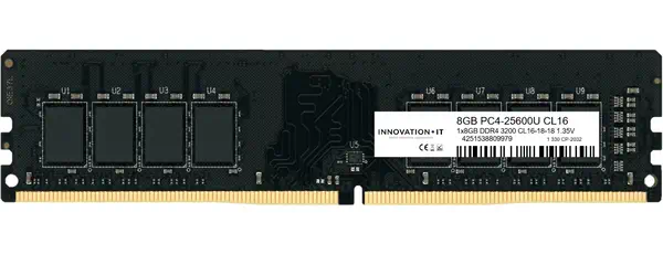 3200 8GB  CL16-18-18 1.35V LD 8-Chip - Innovation IT - Mémoire - visuel 1
